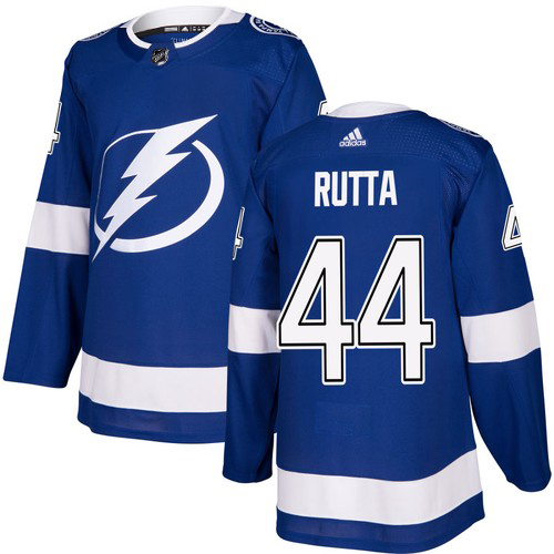Adidas Tampa Bay Lightning 44 Jan Rutta Blue Home Authentic Youth Stitched NHL Jersey